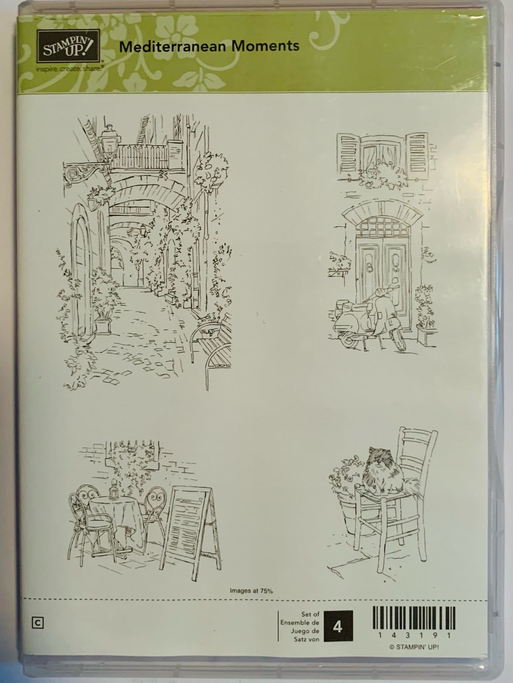 Stampin' Up! Mediterranean Moments Stamp Set - Rare ⭐️